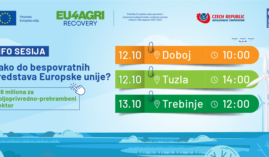 Najava info sesije po javnom pozivu EU4Agri-Recovery