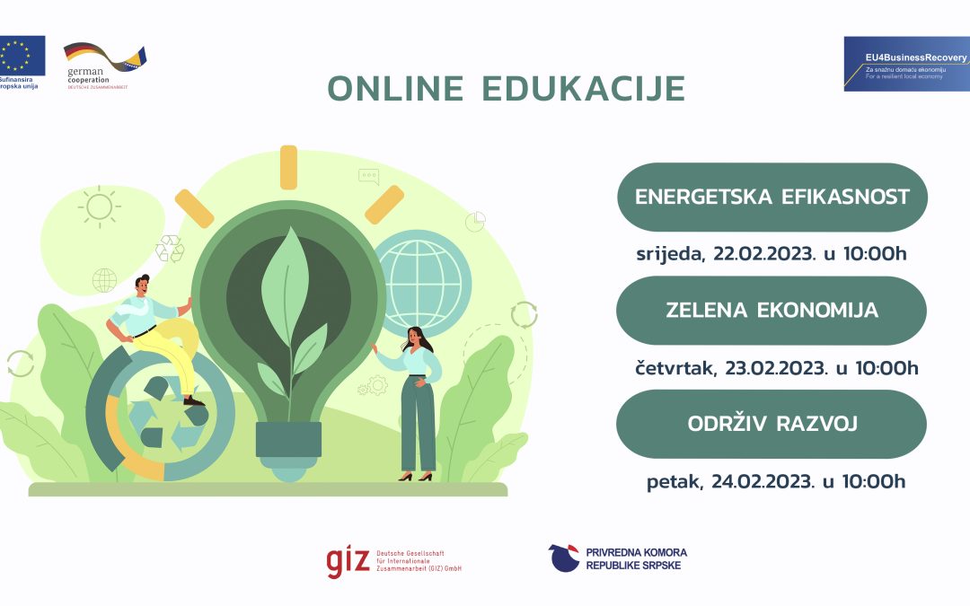Poziv na online edukacije – zelena ekonomija